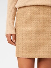 Forever New Cream Tonia Boucle Mini Skirt - Image 3 of 5