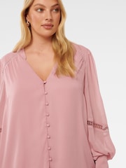 Forever New Hadleigh Curve Lace Trim Blouse - Bild 3 von 5