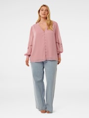 Forever New Hadleigh Curve Lace Trim Blouse - Bild 5 von 5