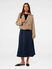 Forever New Brown Ellie Cropped Trench Coat - Image 5 of 5