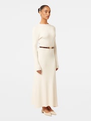 Forever New Cream Leena Petite Belted Maxi Dress - Image 4 of 4