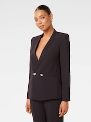 Forever New Blue Taylor Double Breasted Blazer - Image 4 of 5