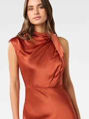 Forever New Orange Sienna High Neck Satin Maxi Dress - Image 3 of 4