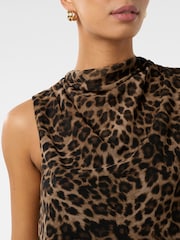 Forever New Brown Sallie Cowl Neck Tank Top - Image 3 of 5