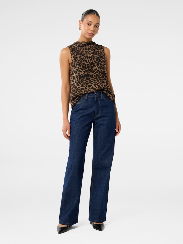 Forever New Brown Sallie Cowl Neck Tank Top - Image 5 of 5
