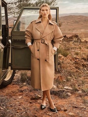 Forever New Brown Melissa Fashion Trench Coat - Image 1 of 5