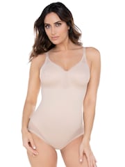Miraclesuit Extra Firm Sexy Sheer Shaping Underwired Bodybriefer Nude Bodysuit - Image 1 of 3