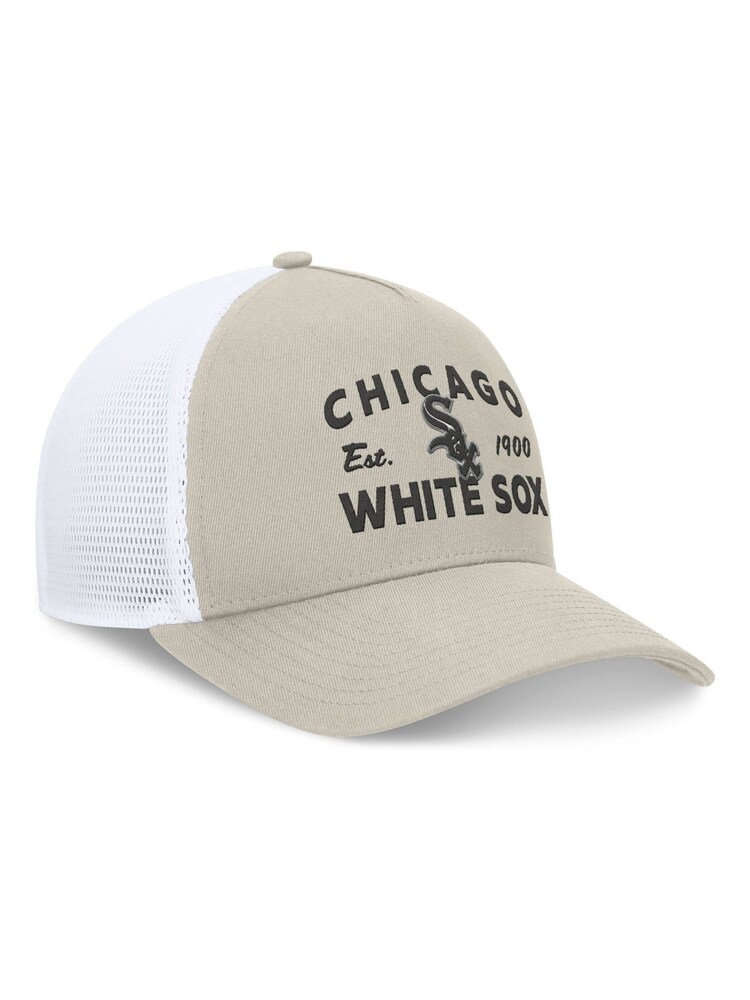 Fanatics MLB Chicago Sox Structured Curve Frame Adjustable Snapback 100% Cotton Brown Hat - Image 1 of 4