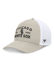 Fanatics MLB Chicago Sox Structured Curve Frame Adjustable Snapback 100% Cotton Brown Hat - Image 2 of 4