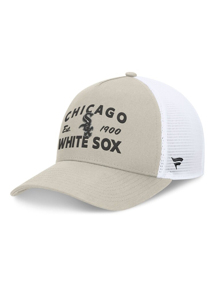 Fanatics MLB Chicago Sox Structured Curve Frame Adjustable Snapback 100% Cotton Brown Hat - Image 2 of 4