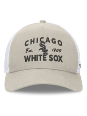 Fanatics MLB Chicago Sox Structured Curve Frame Adjustable Snapback 100% Cotton Brown Hat - Image 4 of 4