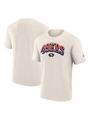 Fanatics NFL San Francisco 49 Gradient Short Sleeve Crew 100% Cotton White T-Shirt - Image 1 of 3