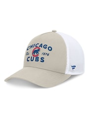 Fanatics MLB Chicago Cubs Structured Curve Frame Adjustable Snapback 100% Cotton Brown Hat - Image 2 of 4