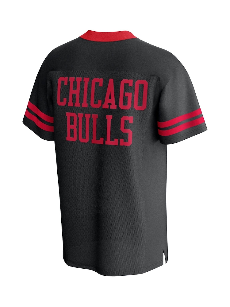 Fanatics NBA Chicago Bulls Foundation American Football Fashion Black Top - Image 2 of 3