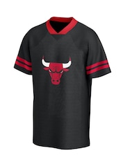 Fanatics NBA Chicago Bulls Foundation American Football Fashion Black Top - Image 3 of 3