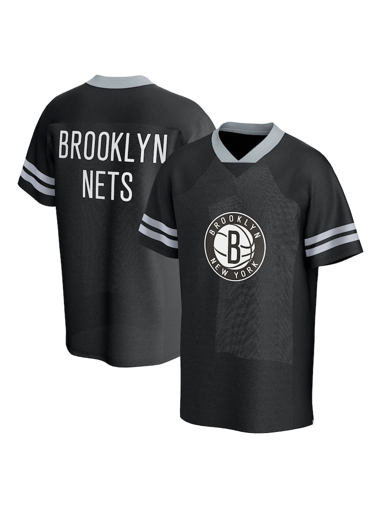 Fanatics NBA Brooklyn Nets Foundation American Football Fashion Black Top - Image 1 of 3