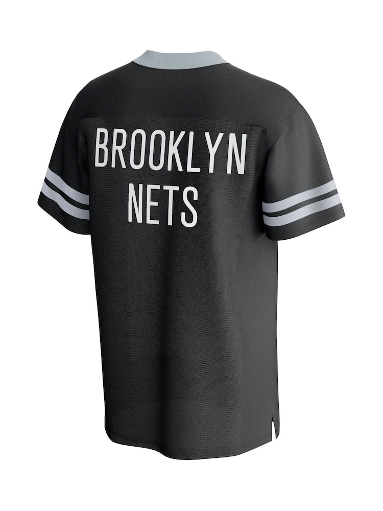 Fanatics NBA Brooklyn Nets Foundation American Football Fashion Black Top - Image 2 of 3