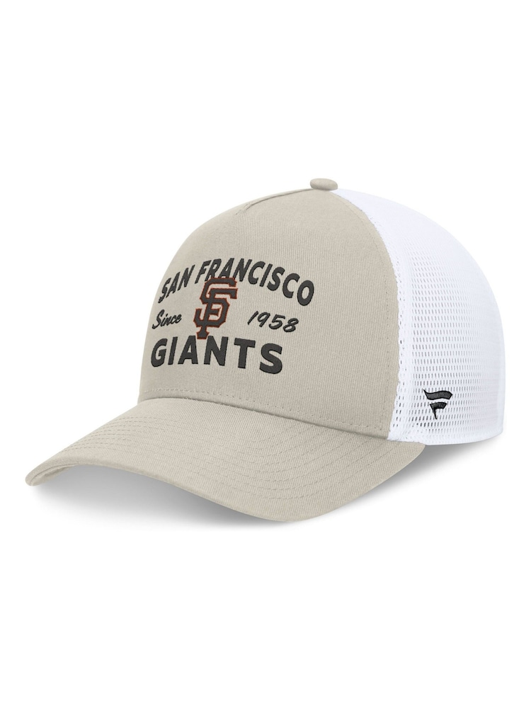 Fanatics MLB San Francisco Giants Structured Curve Frame Adjustable Snapback 100% Cotton Brown Hat - Image 2 of 4