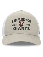 Fanatics MLB San Francisco Giants Structured Curve Frame Adjustable Snapback 100% Cotton Brown Hat - Image 3 of 4
