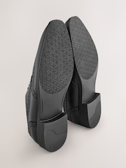 Black Longwing Brogue Shoes - Image 6 of 6