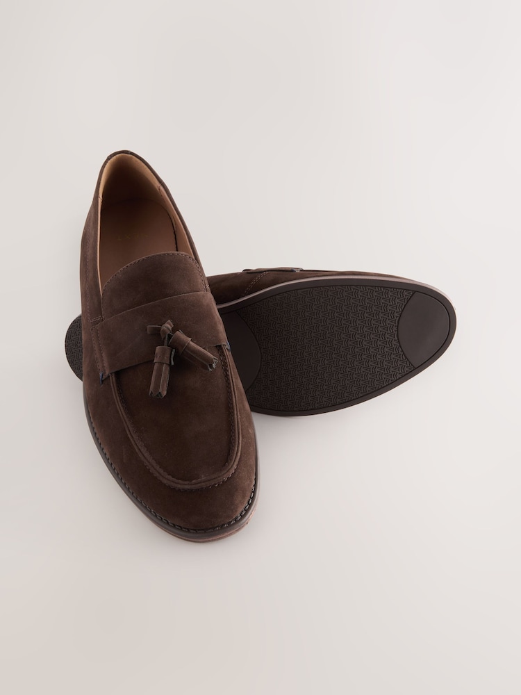 Brown Tassel Loafers - Image 3 of 4