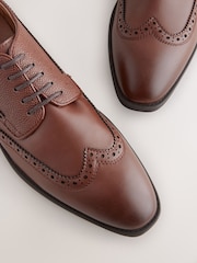 Brown Longwing Brogue Shoes - Image 6 of 6