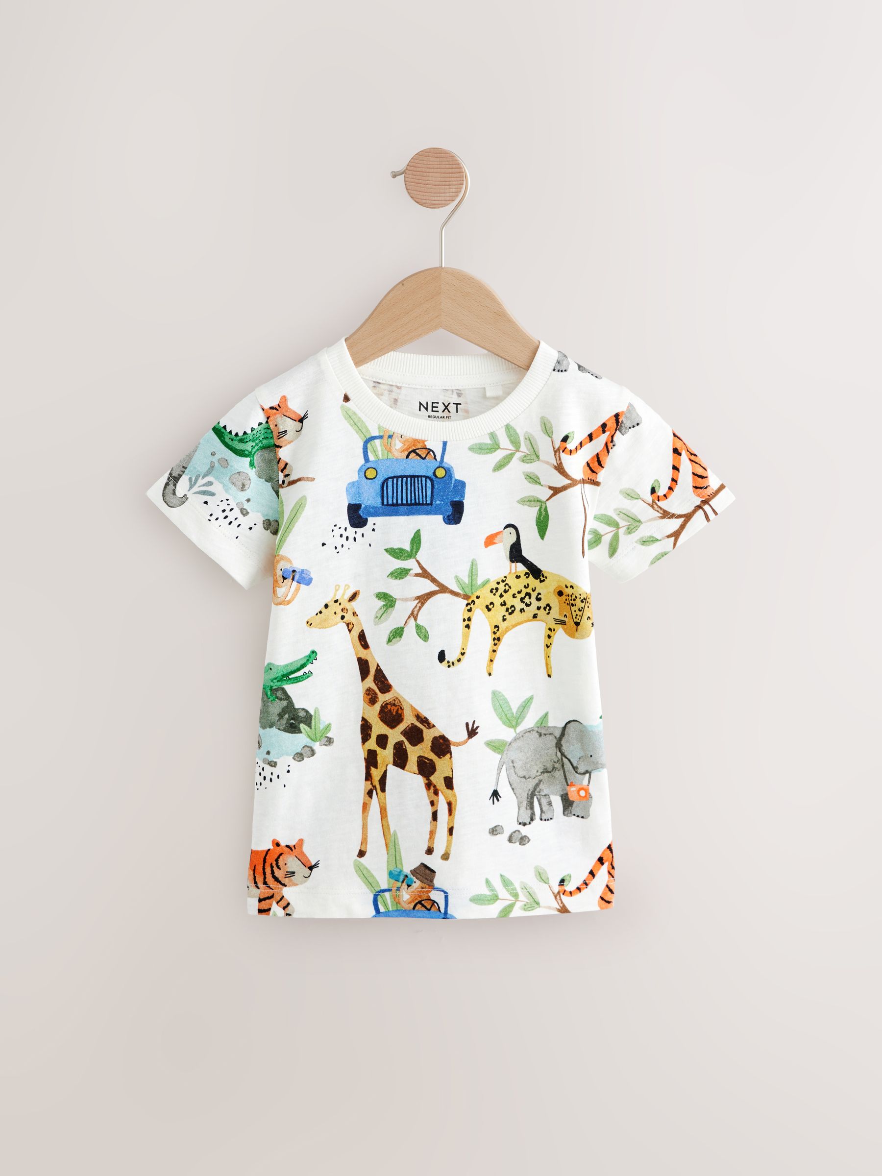 ANIMAL SHORT SLEEVE T-SHIRT - BLUE main image 1