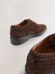Brown Longwing Brogue Shoes - Image 6 of 7