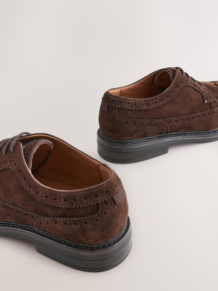 Brown Longwing Brogue Shoes - Image 7 of 7