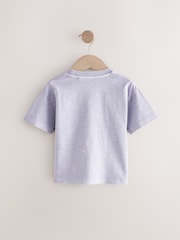 Purple Surf Vibes 100% Cotton Short Sleeve Graphic Print T-Shirt (3mths-8yrs) - Image 2 of 4