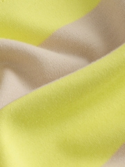 Yellow/Ecru Oversized Relaxed Fit Boxy Heavyweight Crew Neck T-Shirt - Image 8 of 8