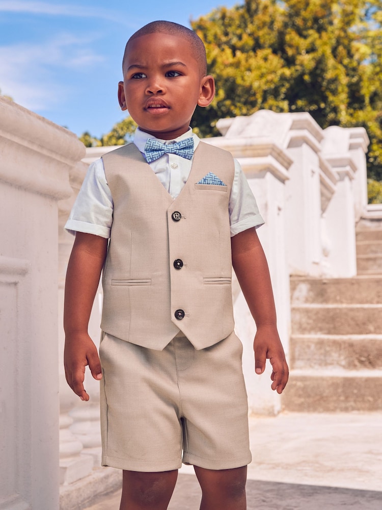 Baker by Ted Baker Shirt Waistcoat and Shorts Set - Image 1 of 9