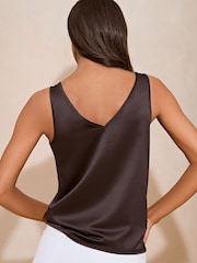 Lipsy Black Lace Panel Vest - Image 2 of 4