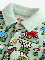 Green Farm Collared 100% Cotton Cath Kidston Romper - Image 3 of 7