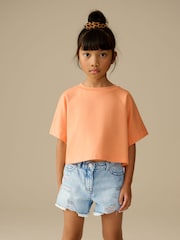 arc-en-ciel - Shorts 100% coton effiloché à bords effilochés (3-16ans) - Image 2 de 8