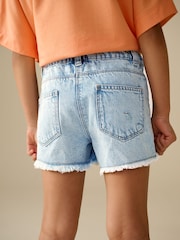 arc-en-ciel - Shorts 100% coton effiloché à bords effilochés (3-16ans) - Image 3 de 8
