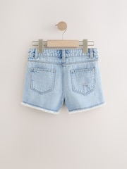 arc-en-ciel - Shorts 100% coton effiloché à bords effilochés (3-16ans) - Image 6 de 8