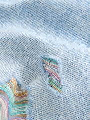 arc-en-ciel - Shorts 100% coton effiloché à bords effilochés (3-16ans) - Image 7 de 8
