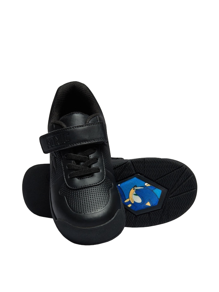 Character Black Sonic School Shoes - Image 1 of 4