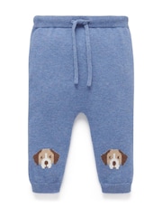 Purebaby Blue Animal Print Cozy Leggings - Image 1 of 4