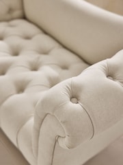 Shabby Chic by Rachel Ashwell® Natural Woven Delilah Loveseat Sofa Accent Chair - Image 3 of 8