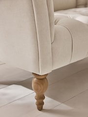 Shabby Chic by Rachel Ashwell® Natural Woven Delilah Loveseat Sofa Accent Chair - Image 5 of 8