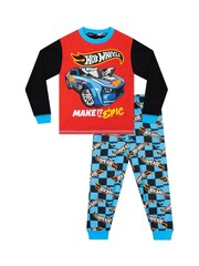 Character Red Hot Wheels Race Car Long Sleeve Pyjamas - Image 1 of 9