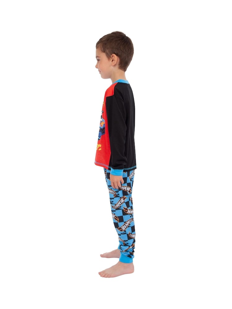 Character Red Hot Wheels Race Car Long Sleeve Pyjamas - Image 9 of 9