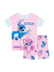 بيجامة قصيرة بتصميم شخصية Lilo And Stitch من Disney - صورة 1 من 7