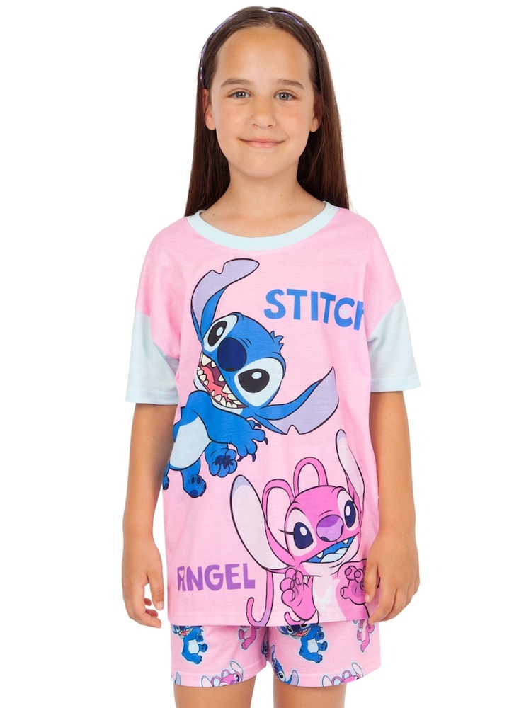 Buy Character White Disney Lilo And Stitch Short Pyjamas from the