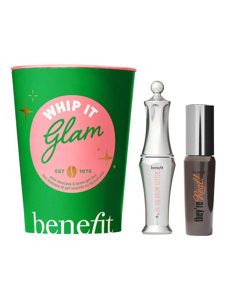 Benefit Whip It Glam Mini Theyre Real! Mascara & 24 Hour Brow Setter Duo (Worth £29.50) - Image 1 of 1