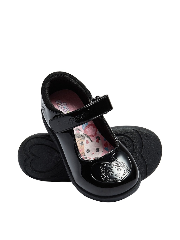 Character Black Gabbys Dollhouse School Shoes - Image 1 of 4