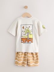 Blue/Brown Short Pyjamas 3 Pack (9mths-12yrs) - Image 10 of 16
