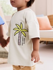 Blue/Brown Short Pyjamas 3 Pack (9mths-12yrs) - Image 5 of 16